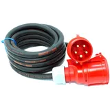 CEE Starkstromkabel (1,5m-50m) 32A Verlängerungskabel Titanex H07RN-F 5x6mm2 - 1,5m - schwarz