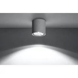 Licht-Erlebnisse Beton Deckenspot 1 GU10 rund grau
