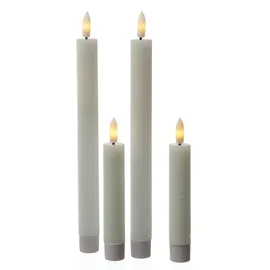 MARELIDA LED Stabkerzen 24 cm 2 St. weiß