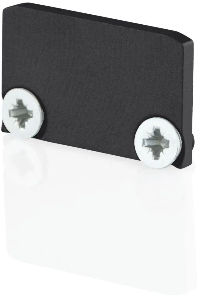 Bilton Endkappe schwarz zu Aufbau- Aluminiumprofil XT02
