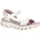 SKECHERS GO WALK GLIDE-STEP 2.0 Sandale Damen Rosa/Weiß 40