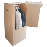 Pack and Move – Kleiderschrank-Umzugskarton – 50 x 50 x 120 cm – verstärkter Karton – 1 Marker gratis
