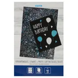 Stylex Fotokartonblock 22 x 33 cm Schwarz 10 St.