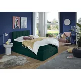 INOSIGN Boxspringbett »Fornoli«, inkl. Topper und Bettkasten, H3 in zwei Matratzenarten blau