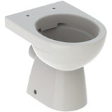 Geberit Renova Stand-WC Tiefspüler, Abgang horizontal, teilgeschlossene Form, Rimfree pergamon