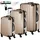 Tectake Talia Koffer-Set 3-tlg. beige