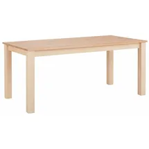 Home Affaire Esstisch Luisa, aus massivem Buchenholz, in 4 Tischbreiten erhältlich beige 120 cm x 76 cm x 80 cm