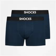 SNOCKS Boxershorts mit Logo Blau L 2er Pack