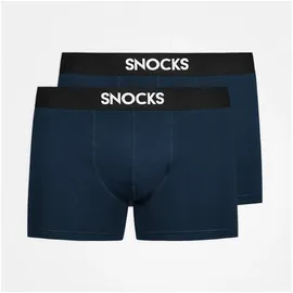 SNOCKS Boxershorts mit Logo Blau L 2er Pack
