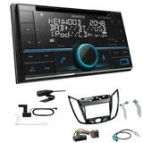 Kenwood 2-DIN Autoradio Bluetooth DAB+ für Ford C-Max ab 2010 piano black
