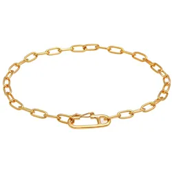 Elli Gliederkette Oval Verstellbar Trend 925 Silber Armbänder & Armreife   Damen 