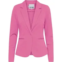 ICHI IHKATE BL Damen Blazer Kurzblazer Jacke Ein-Knopf-Blazer mit Stretch und Reverskragen, Größe:M, Farbe:Super Pink (172625)