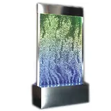 JVmoebel Wandpaneel Wandpaneel LED Wasserwand Wasser Wände Blasen Waterwall Sofort, (1-tlg) Made in Europa