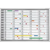 Magnetoplan Jahresplaner "Manager" 90 x 60 cm Weiß