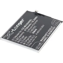 AccuCell Akku passend für Xiaomi Mi max. Dual SIM, Li-Polymer, 3,85V, 4750mAh, 18,3Wh, built-in, ohne Werkzeug