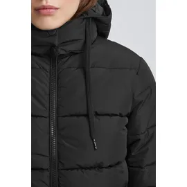 Oxmo Sofina Damen Winterjacke Damenjacke Jacke gefüttert mit Kapuze, Größe:XL, Farbe:Black (194007) - XL