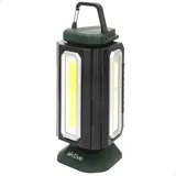 Aktive LED Strahler Außenbereich Kunststoff 9 x 8,5 x 19 cm inkl. USB-Ladegerät grün