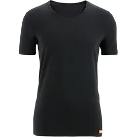 Bruno Banani Warm Up Unterhemd, V-Ausschnitt, atmungsaktiv, für Herren, Schwarz XL