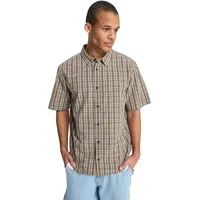 QUIKSILVER Kurzarmhemd kariert Beige XS