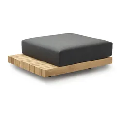 Solpuri Plateau S-Modul Hocker inkl. Polster Teak
