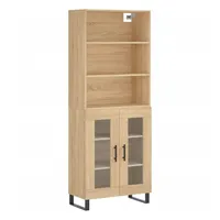 VidaXL Highboard Sonoma-Eiche 69,5x34x180 cm Holzwerkstoff