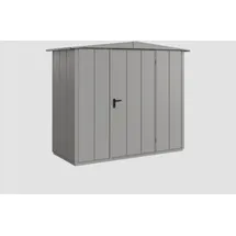 EcoStar Gerätehaus Elegant-S Typ 1 graualuminium 1 flg 258,8 x 121,3 cm