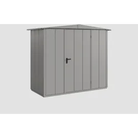 EcoStar Gerätehaus Elegant-S Typ 1 graualuminium 1 flg 258,8 x 121,3 cm
