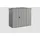 EcoStar Gerätehaus Elegant-S Typ 1 graualuminium 1 flg 258,8 x 121,3 cm