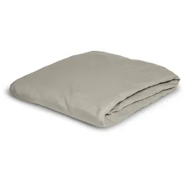 IRISETTE Spannbettlaken Jersey 150 x 200 cm grau