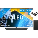 Philips 65OLED809 - Ambilight (2024) + Soundbar + HDMI-Kabel