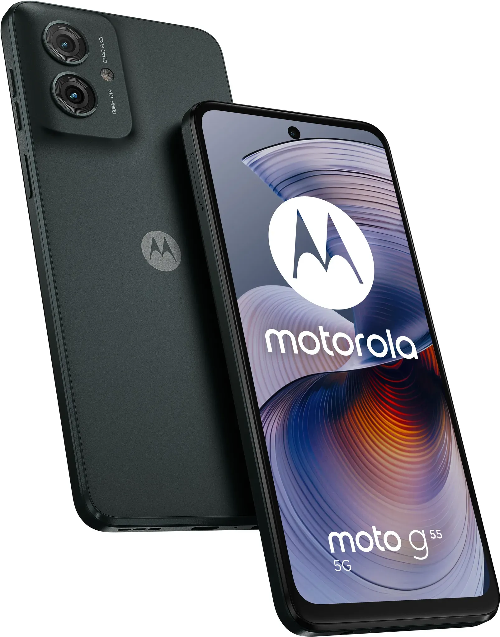 256 GB 5G Smartphone 16,5 cm (6.5 Zoll) 2,5 GHz Android 50 MP Dual Kamera Dual Sim (Forest Grey) Moto G55