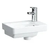 Laufen Pro S Handwaschbecken, Becken links, ohne Hahnloch, mit Überlauf