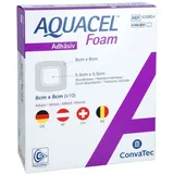 EurimPharm Arzneimittel GmbH Aquacel Foam adhäsiv 8x8 cm Verband