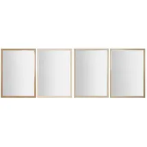 home esprit Wandspiegel, Weiß, Braun, Beige, Grau, Polystyrolglas, 66 x 2 x 92 cm (4 Stück)