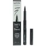 NYX Professional Makeup That’s The Point Eyeliner - Eyeliner-Kollektion mit 7 tiefschwarzen Stiften, verschiedene Applikatoren, 1, 1 ml, A Bit Edgy 01