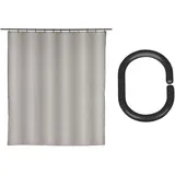 Schöner Wohnen Duschvorhang Mayour 180 x 200 cm grau