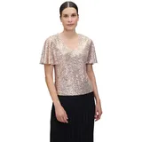 Vera Mont Blusenshirt kurzarm in Cream/Gold | Gr.: 40