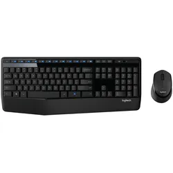Logitech Wireless Combo MK345, Volle Größe (100%), Kabellos, RF Wireless, Schwar