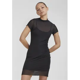 URBAN CLASSICS Shirtkleid Schwarz 34