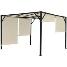 Mendler Pergola Baia 4 x 3 m inkl. Schiebedach beige