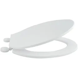 MSV WC Sitz Toilettensitz WC Deckel Klobrille Weiß