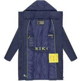 Marikoo Winterjacke "Nanami", Damen, Gr. L, blau (bright navy), Obermaterial: 100% Polyester. Innenseite: 100% Polyester. Futter: 100% Polyester. Wattierung: 100% Polyester, Jacken Winterjacke, mit großer Kapuze