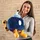 TOMY Mocchi-Mocchi Bob-Raupe 38 cm Blau