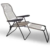 Stuhl Liegestühle Lipari XL Cordonata Liege IN PVC Grau Taupe