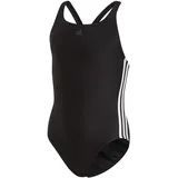 adidas Athly V 3-Streifen Badeanzug Schwarz/Weiß 128