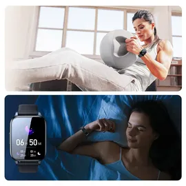Joyroom Fit-Life Smartwatch Armbanduhr IP68 Gesundheitsüberwachung Herzfrequenz Dunkelgrau (JR-FT3)