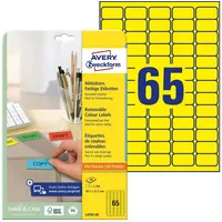 Avery Zweckform Etiketten L4793-20 gelb 38,1 x 21,2 mm