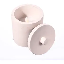 MARELIDA LED-Kerze im Topf 10 cm 3 St. weiß