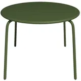 Vente-Unique Gartentisch, Schlamm, Metall, Uni, 4-Sitzer, Rund, 110x74x110 cm, Gartenmöbel, Gartentische, Gartentische