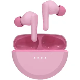 Belkin SoundForm Nano 2 Bluetooth In-Ear Kinderkopfhörer mit integriertem Mikrofon, 28 Std. Akkulaufzeit, Lautstärkebegrenzung auf 85 dB, wasserfest nach IPX5, für iPhone, iPad, Galaxy usw. – Rosa